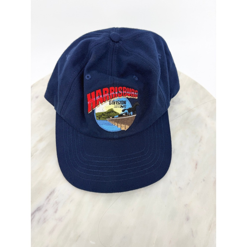 Harrisburg Division NS Railroad Embroidered Navy Blue Adjustable Dad Hat Cap